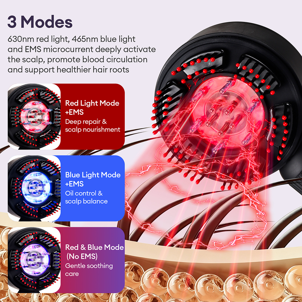 Electric Massage Comb Vibratio - Scalp Massager Electric avis et prix