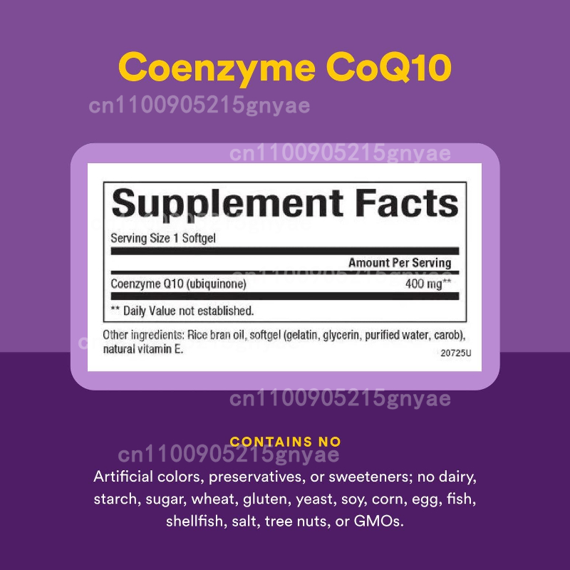 120PCS Coenzyme Q10 Capsules P - Health Wellness Food avis et prix
