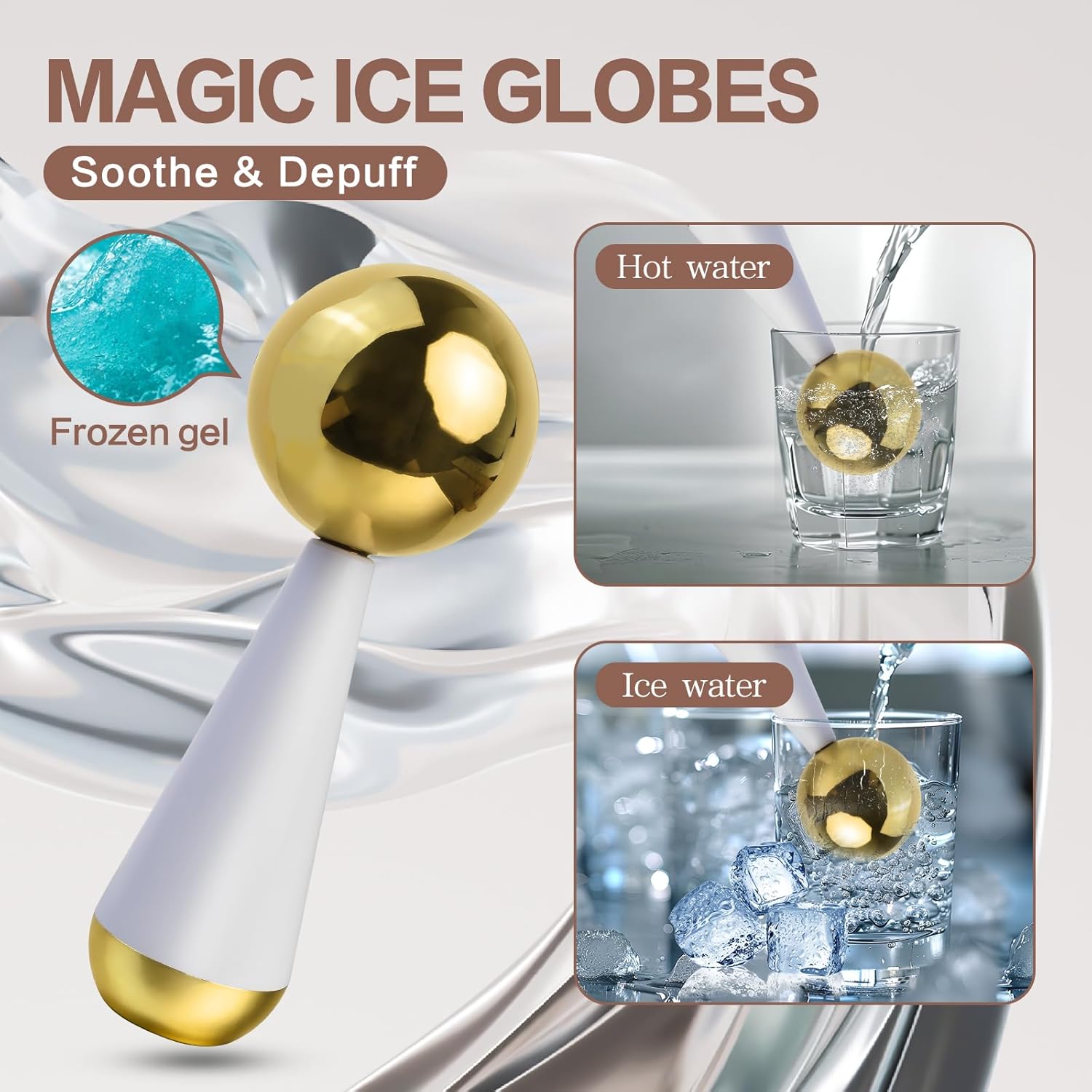 Ice Globes for Face Eyes Steel - Ice Roller Face Cold avis et prix