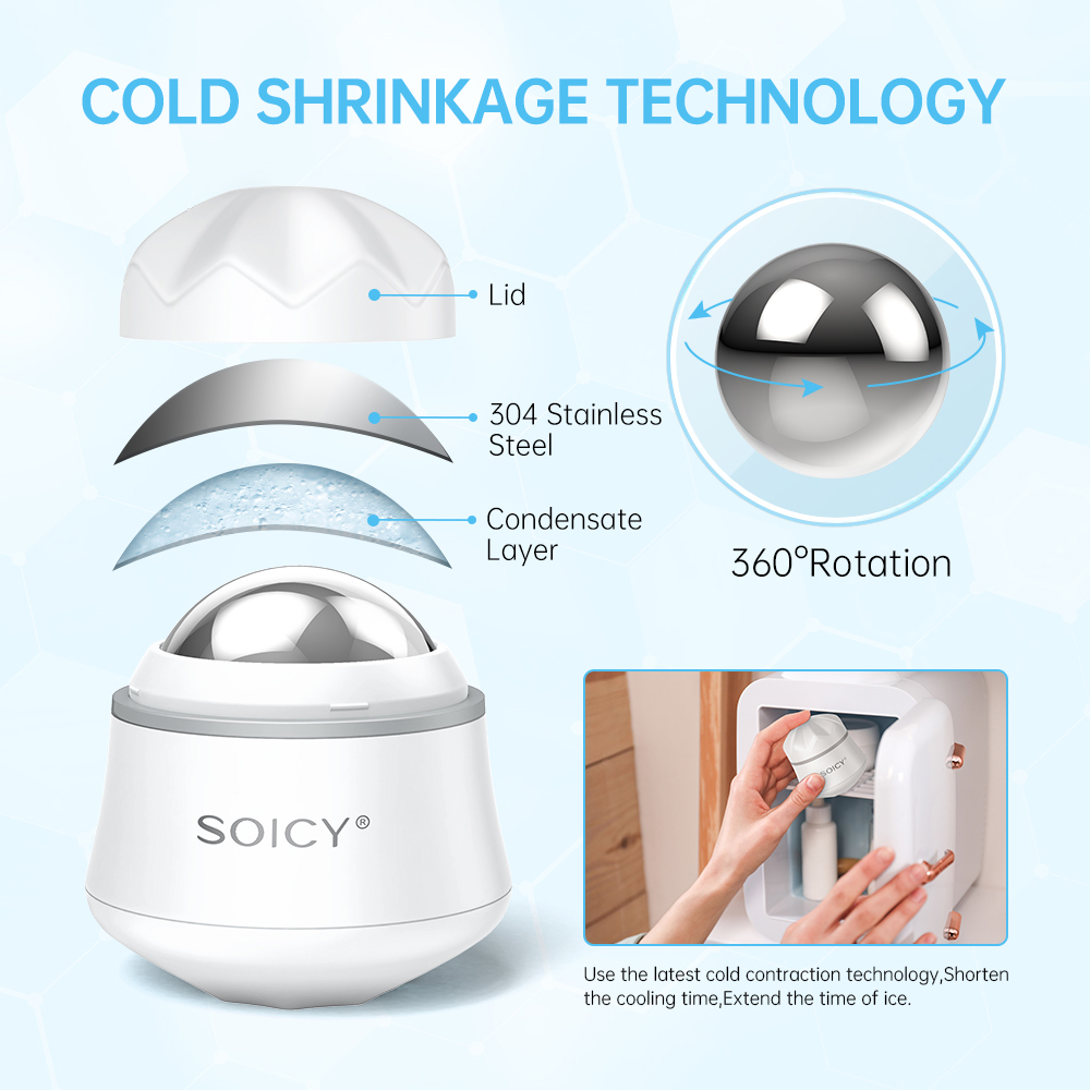 Rotation Stainless Steel Ice R - Ice Roller Face Cold avis et prix