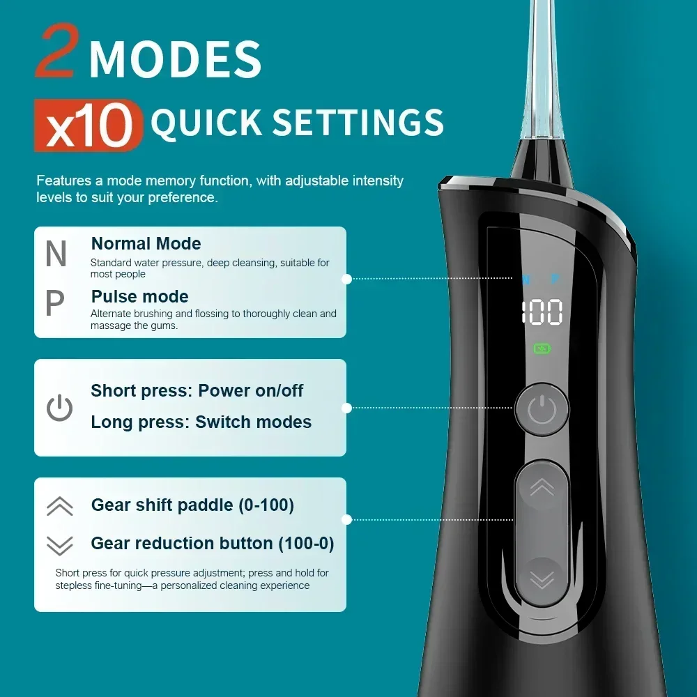 Professional Cordless Water Fl - Oral Irrigator Flosser avis et prix