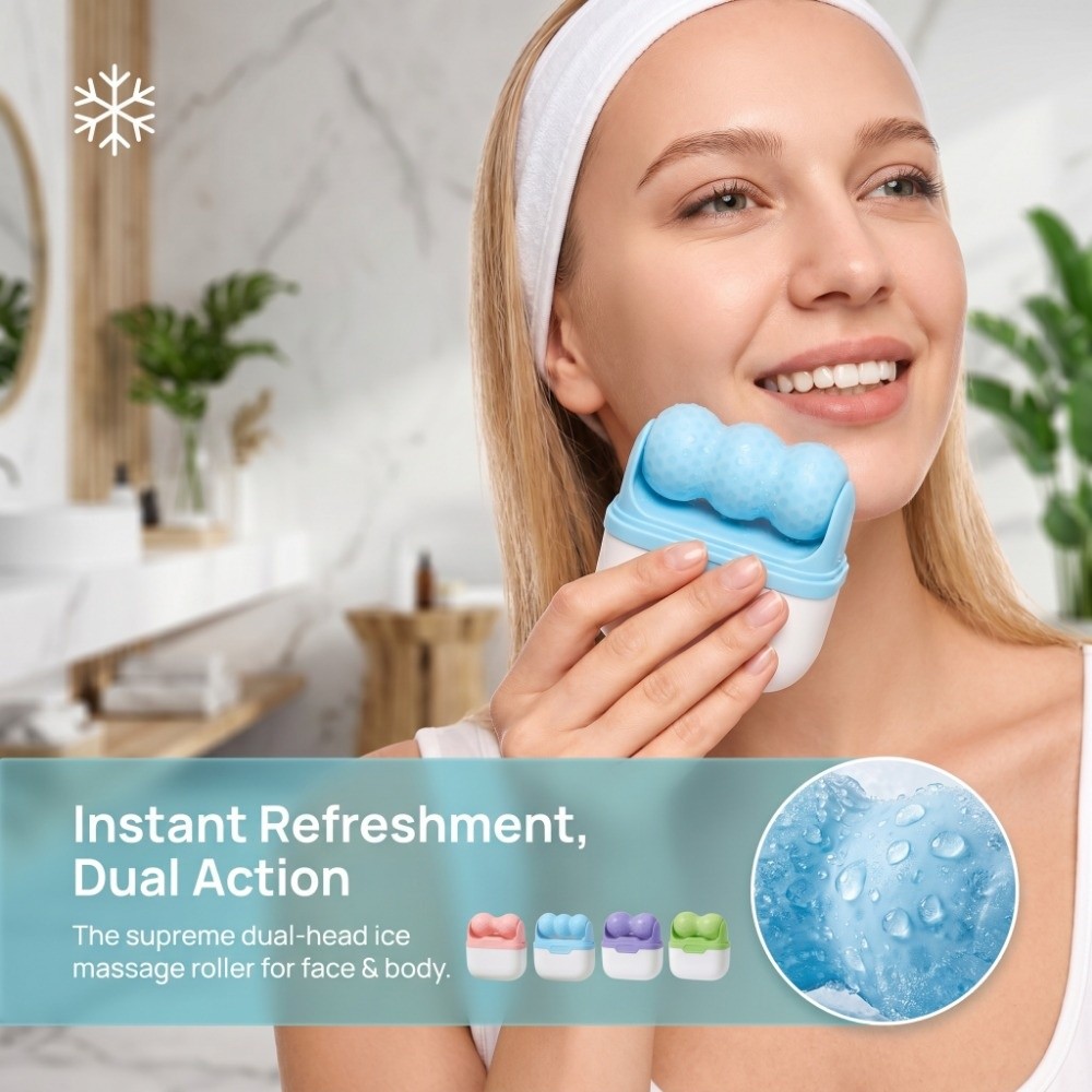 Double Head Ice Roller for Fac - Ice Roller Face Cold avis et prix