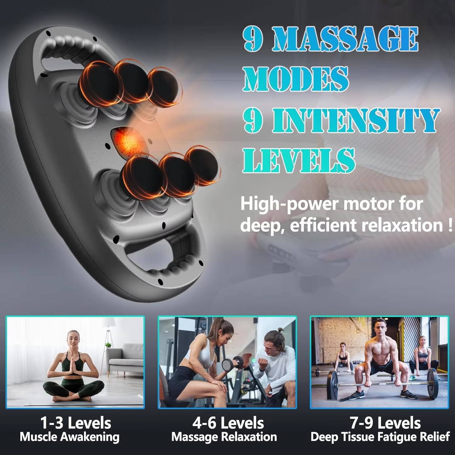 Electric Six Heads Fascia Gun  - Scalp Massager Electric avis et prix